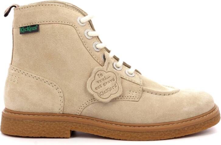 Kickers Ankle Boots Beige Dames