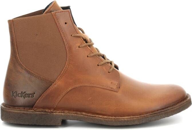 Kickers Ankle Boots Brown Dames