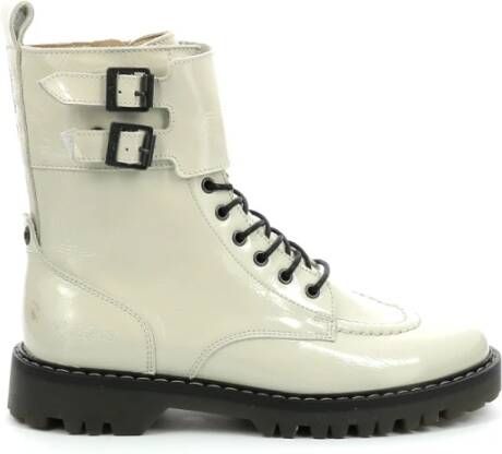 Kickers Deckranger Boots White Dames