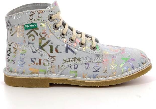 Kickers Comfort Leren Veterschoenen Kicklegend Multicolor Dames