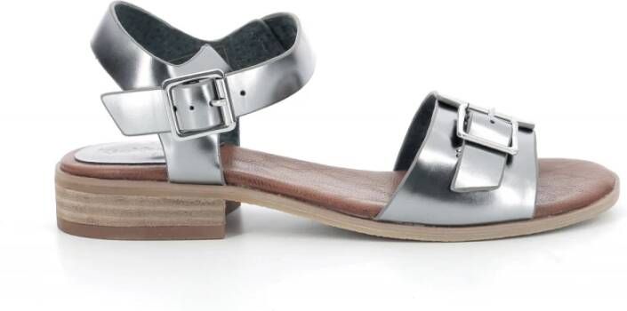 Kickers Comfort Leren Sandalen Gray Dames