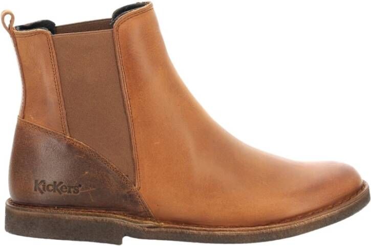 Kickers Chelsea Boots Brown Dames