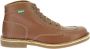 Kickers Comfort Leren Veterschoenen Brown Heren - Thumbnail 1