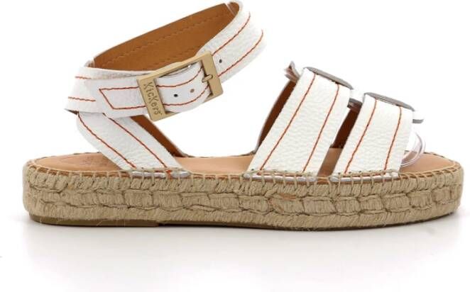 Kickers Comfort Sandalen Kick Parezi Pg White Dames