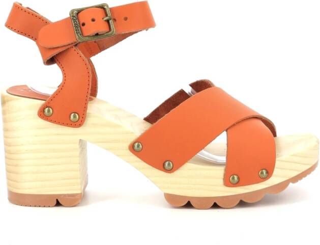 Kickers Kick Wise High Heel Sandals Oranje Dames