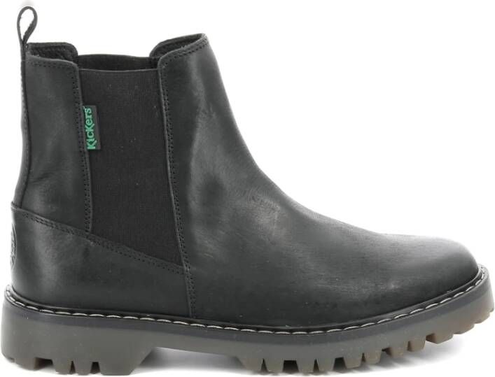 Kickers Comfortabele Elastische Leren Laarzen
