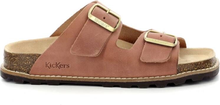 Kickers Comfortabele Elba Muiltjes Pink Dames