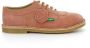 Kickers Comfortabele Leren Derby Schoenen Brown Dames - Thumbnail 3