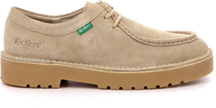 Kickers Daltrey Low Derby Schoenen Beige Heren