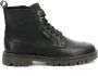 Kickers Decklock Laarzen Leer Veters Rits Black Dames - Thumbnail 7