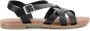 Kickers Comfort Leren Sandalen Black Dames - Thumbnail 1