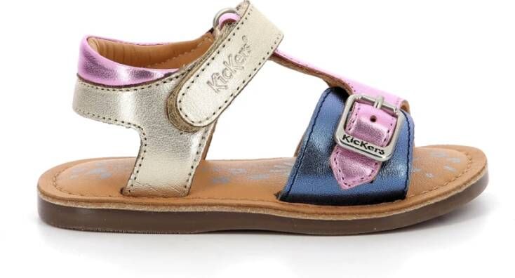 Kickers Diazz Leren Sandalen Multicolor Dames