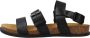 Kickers Elegant Buckle Flat Sandals Black Dames - Thumbnail 8