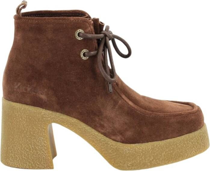 Kickers Heeled Boots Bruin Dames