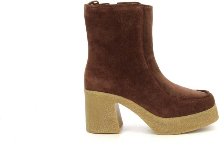 Kickers Heeled Boots Bruin Dames