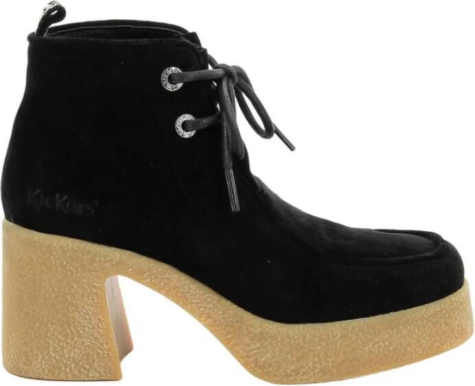 Kickers Heeled Boots Zwart Dames