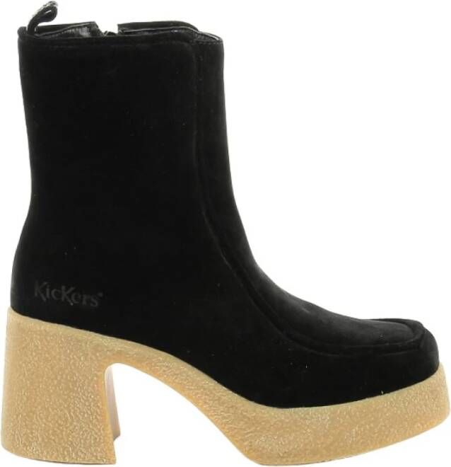 Kickers Heeled Boots Zwart Dames