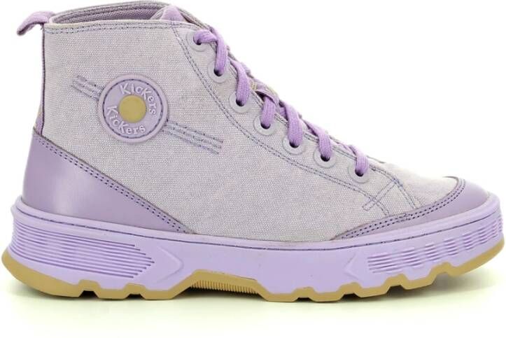 Kickers Hoge Top Sneakers Kick Way Purple Dames