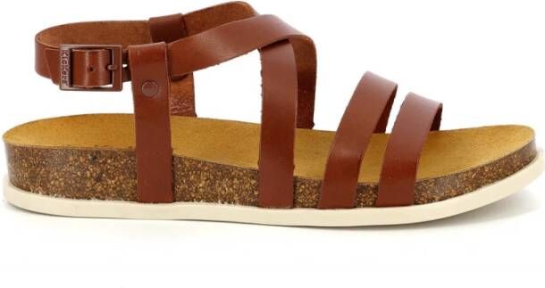 Kickers Kick Alice Flat Sandals Bruin Dames