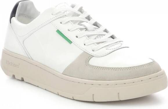 Kickers Lage Top Leren Sneakers Kick Allow White