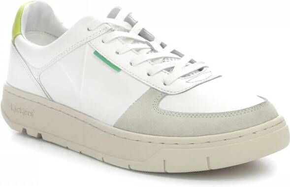 Kickers Lage Top Leren Sneakers Kick Allow White Heren