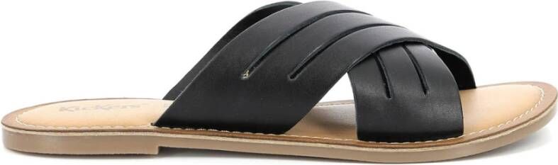 Kickers Kick Day Sliders Zwart Dames