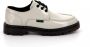 Kickers Comfortabele Leren Derby Schoenen White Dames - Thumbnail 7