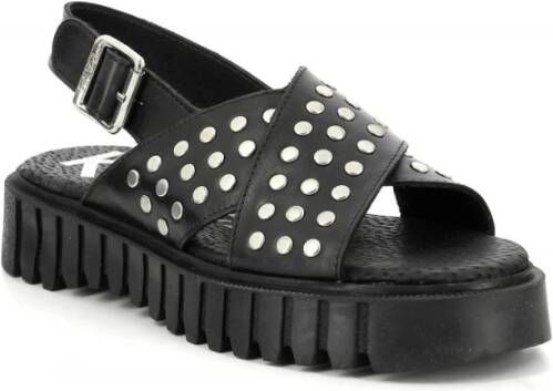 Kickers Kick Fact Flat Sandals Black Dames