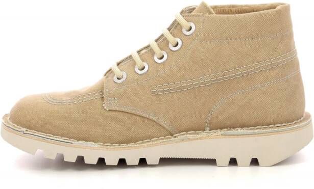 Kickers Kick Hi Lace-up Boots Beige Dames