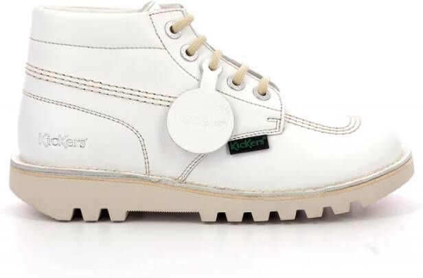 Kickers Kick Hi Lace-up Boots White Dames