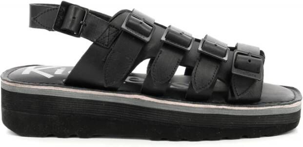 Kickers Kick Hi Sunny Flat Sandals Black Dames