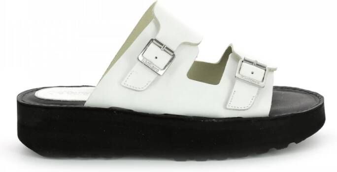 Kickers Kick Hot Sliders White Dames