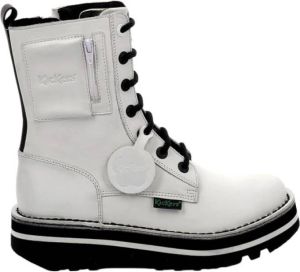 Kickers Kick Pocket Lace-up Boots Wit Dames