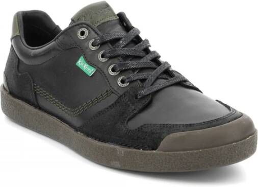 Kickers Lage Top Leren Sneakers Kick Trigolo Black Heren