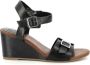 Kickers Comfort Leren Sandalen Kick Vodou Brown Dames - Thumbnail 1