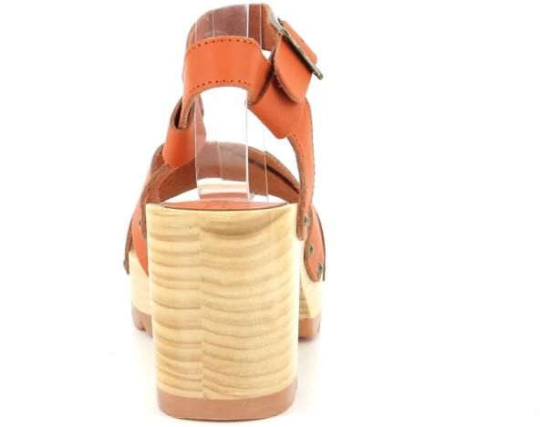 Kickers Kick Wise High Heel Sandals Oranje Dames - Foto 2