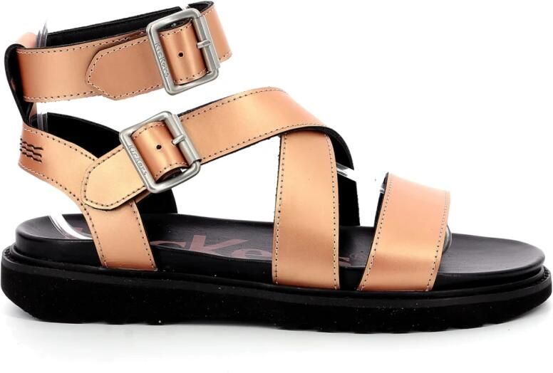 Kickers Comfort Leren Sandalen Neosunny Beige Dames - Foto 2