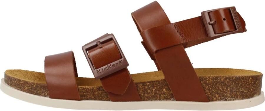 Kickers Comfort Leren Sandalen Kick Alana Brown Dames - Foto 3