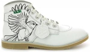 Kickers Kicklegend Lace-up Boots Wit Dames