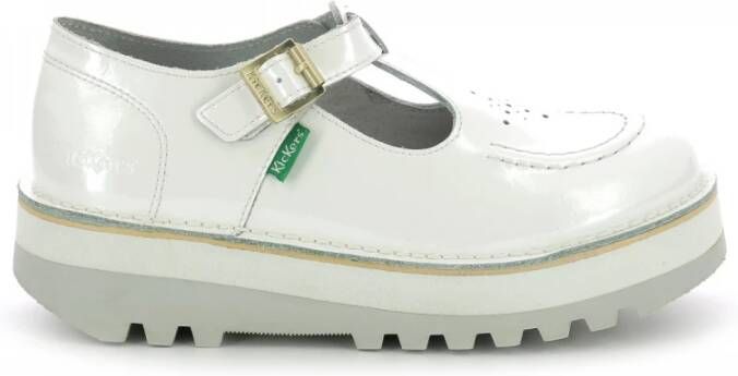 Kickers Kickoustrap Ballerinas White Dames