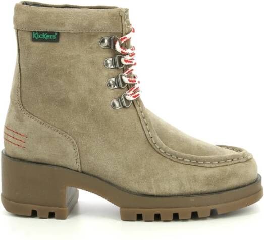 Kickers Lace-up Boots Beige Dames