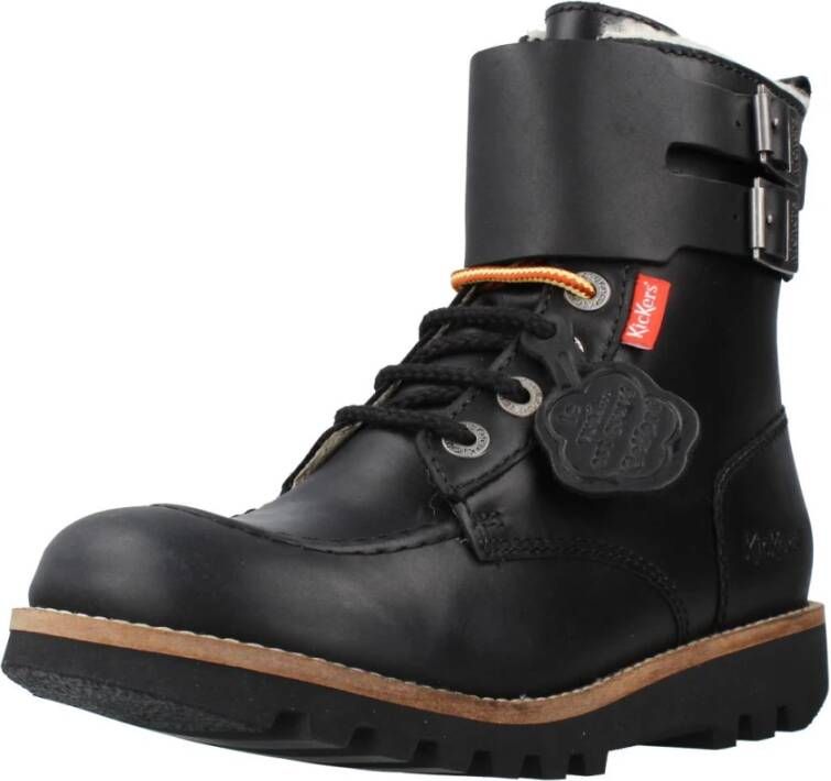 Kickers Lace-up Boots Black Dames