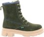 Kickers Lace-up Boots Green Dames - Thumbnail 1