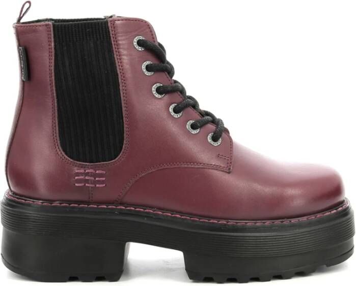 Kickers Lace-up Boots Rood Dames