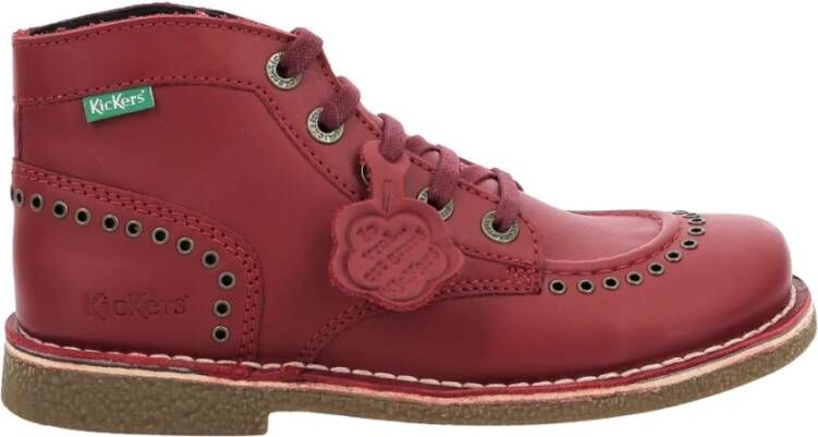 Kickers Lace-up Boots Rood Dames
