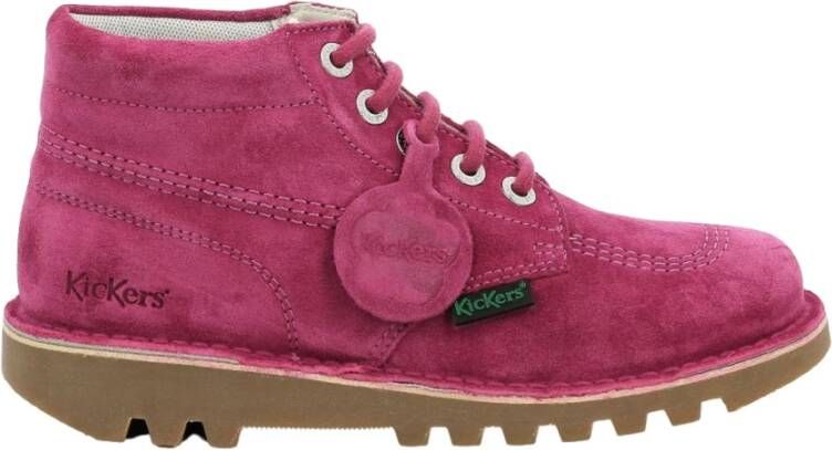 Kickers Lace-up Boots Roze Dames