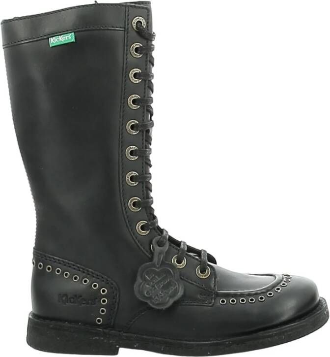 Kickers Lace-up Boots Black Dames