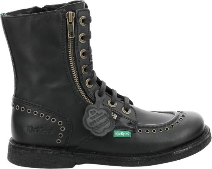 Kickers Lace-up Boots Black Dames