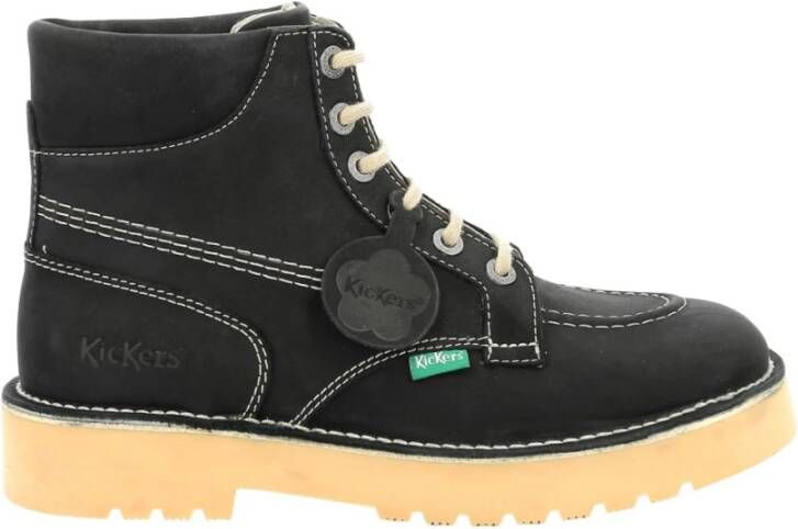 Kickers Lace-up Boots Zwart Heren