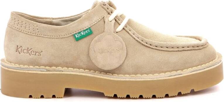 Kickers Laced Shoes Beige Dames